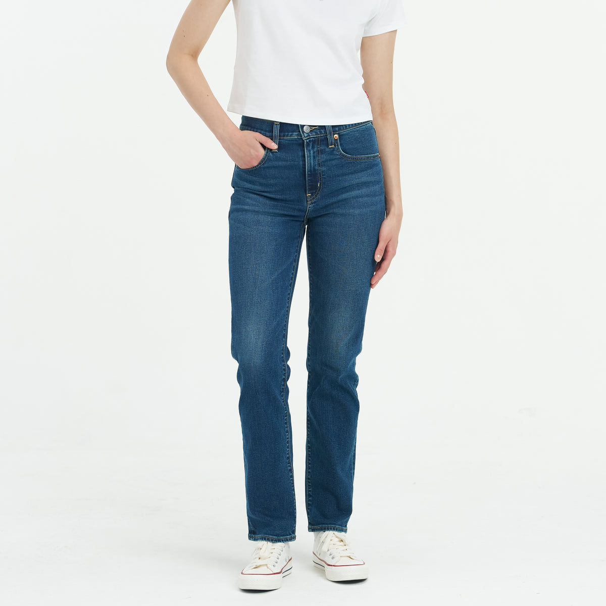 Levi's® Performance Warm 724™ 高腰直筒牛仔褲|女裝