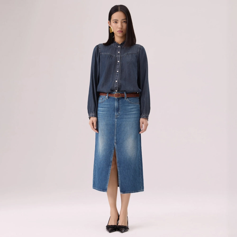 levi's®  performance cool column skirt 006RC000124- Indigo – Levi's Hong Kong