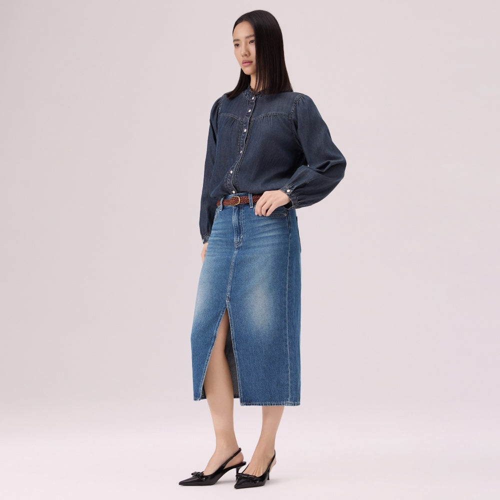 levi's®  performance cool column skirt 006RC000124- Indigo – Levi's Hong Kong