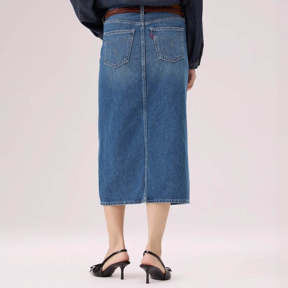 levi's®  performance cool column skirt 006RC000124- Indigo – Levi's Hong Kong