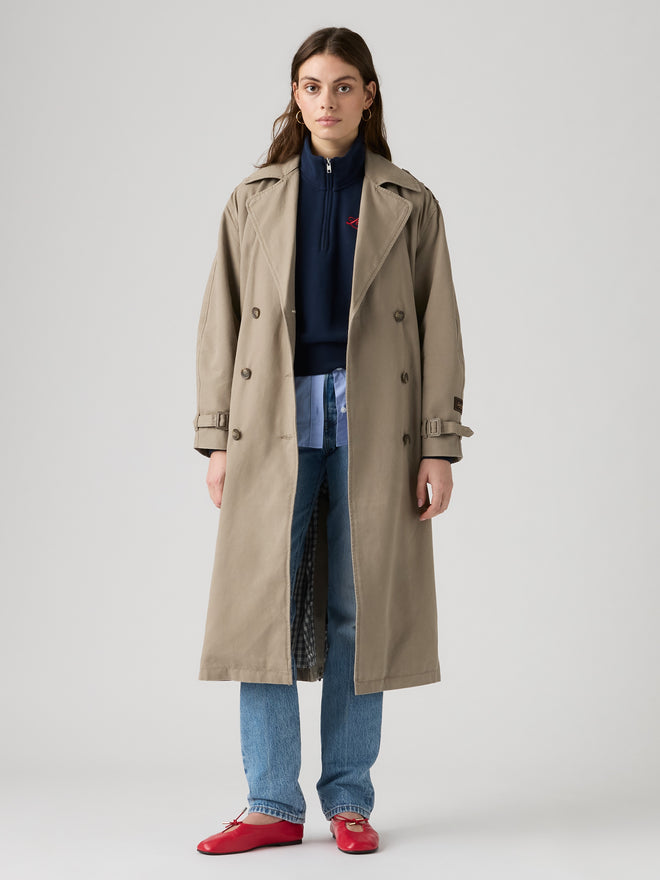 rosé朴彩英同款 levi's® serena 風衣 | 女裝 006RW0004XXS- Fallen Rock - Brown  – Levi's 香港