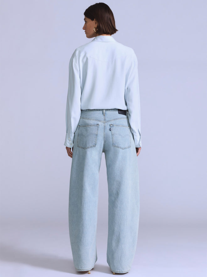 levi's® blue tab™ drop barrel 牛仔褲 | 女裝 003J400032429 Light Indigo  – Levi's 香港