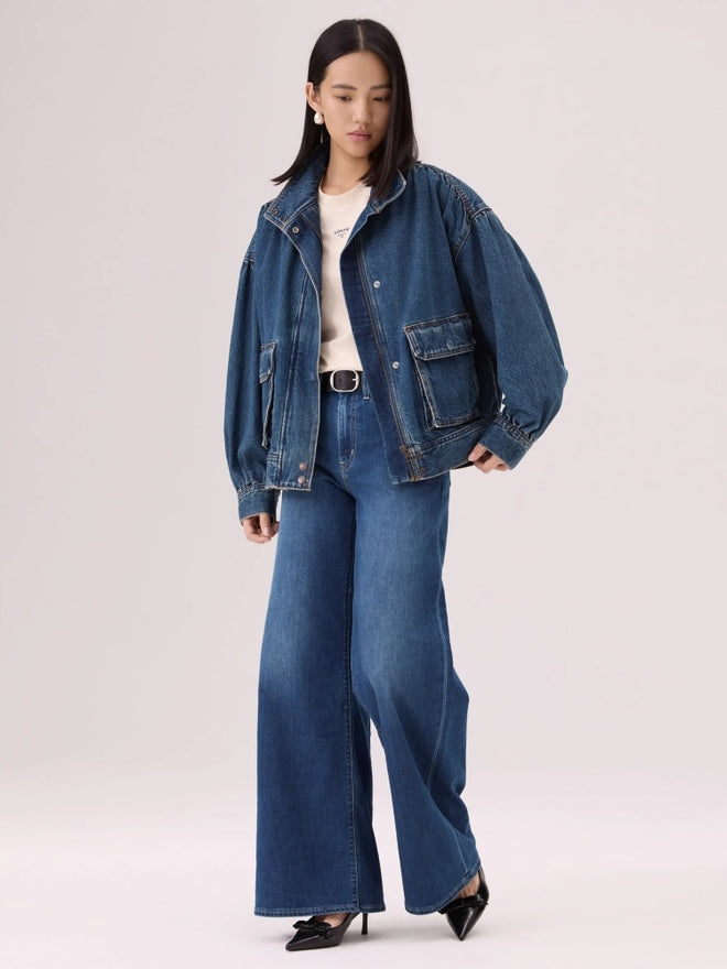  levi's® 728™ 高腰超寬腿牛仔褲 | 女裝 0039B00242430 Indigo  – Levi's 香港