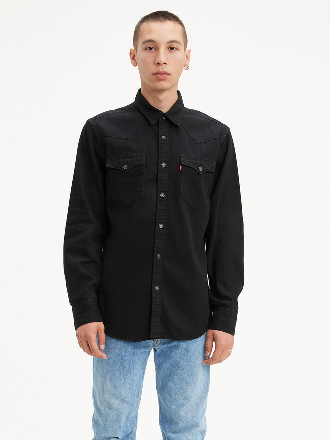 levi's® 西式牛仔恤衫| 男裝 857440002S- Marble Black Denim Rinse  – Levi's 香港