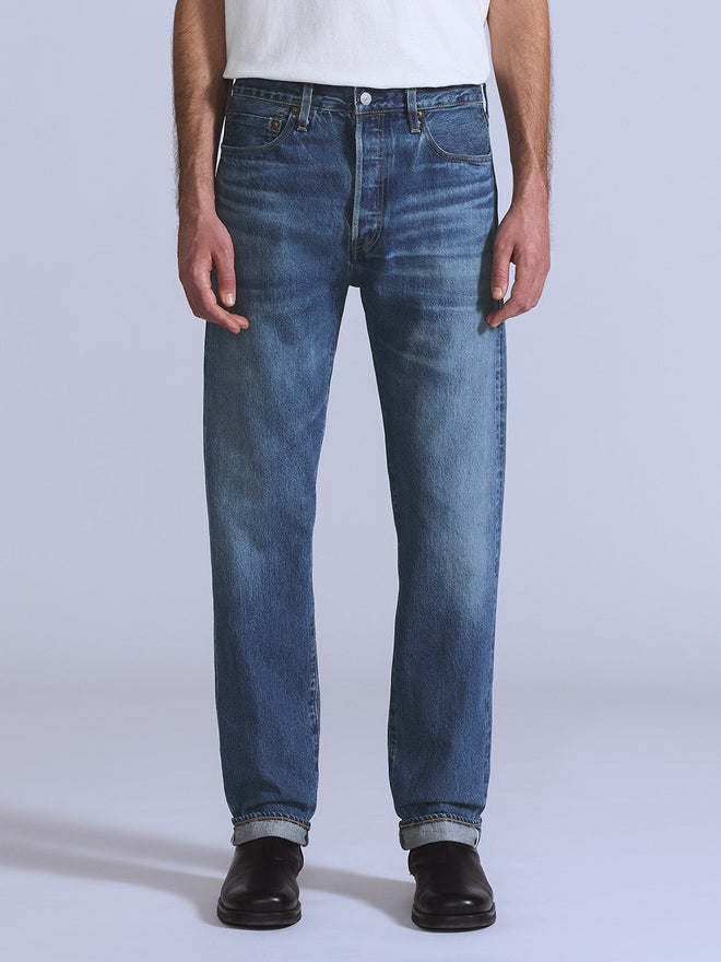 levi's® blue tab™ 男裝1980s 501®牛仔褲 A587500132832 Medium Indigo  – Levi's 香港