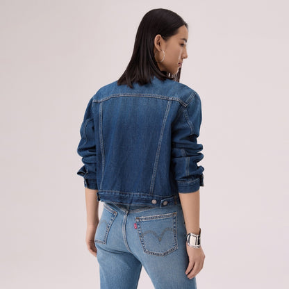 Levi's® 無領 Boxy Trucker 牛仔外套 | 女裝