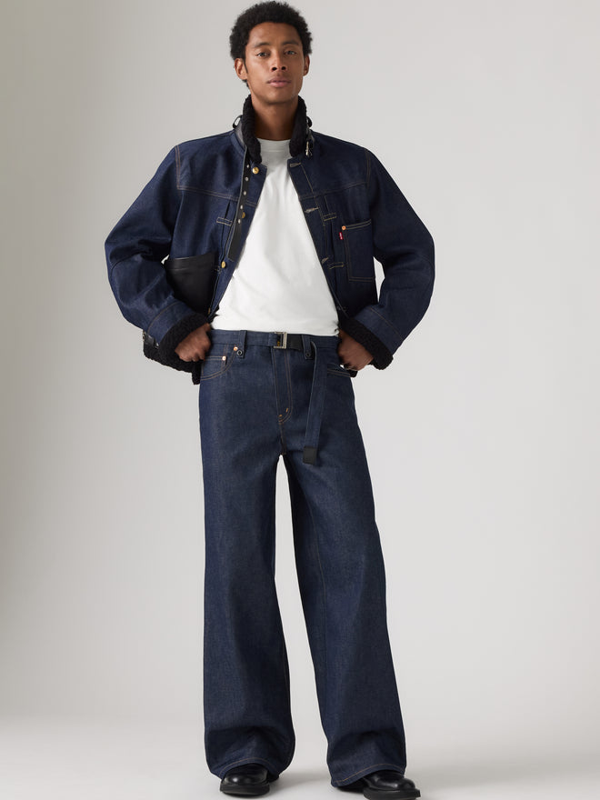 levi’s® x sacai belted wide 牛仔褲 008BK000127- Dark Indigo  – Levi's 香港