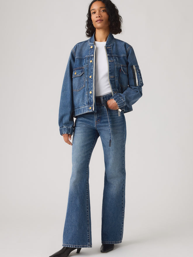 levi’s® x sacai belted flare 牛仔褲 008LN000227- Medium Indigo  – Levi's 香港