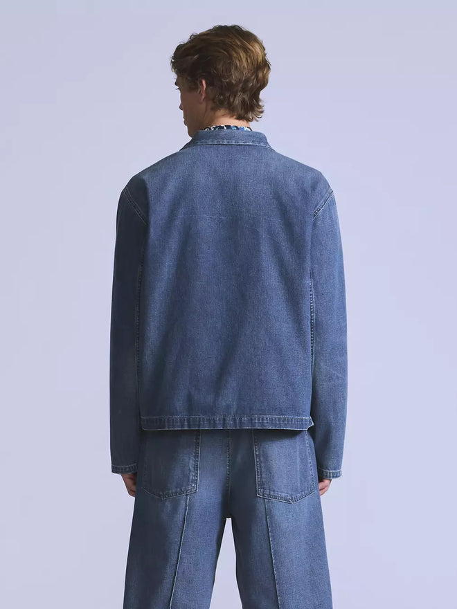 levi's® blue tab™ work 工裝襯衫外套 | 男裝   004TH0000XS- Medium Indigo  – Levi's 香港