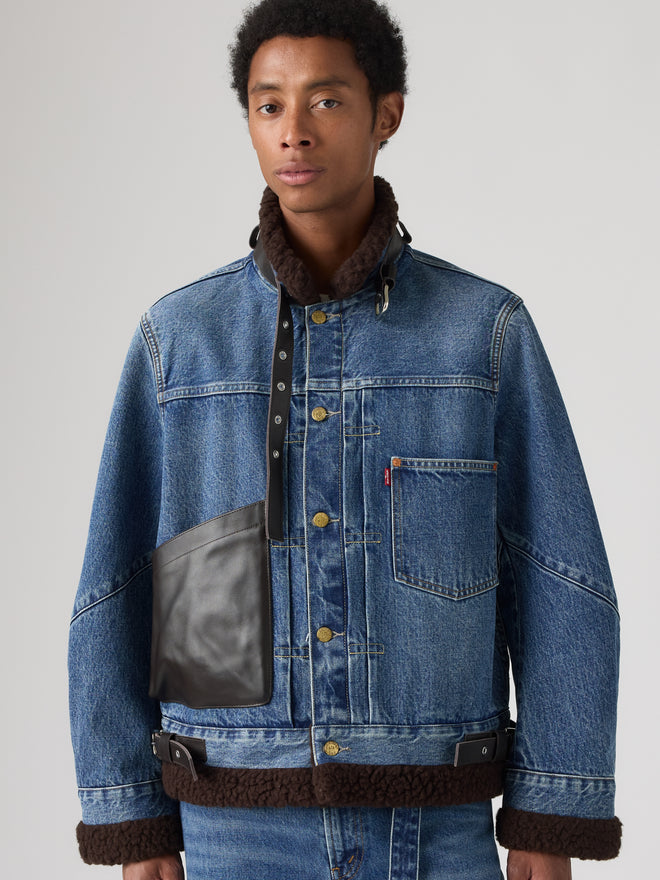levi’s® x sacai men's sherpa 外套 008BG0003S- Indigo  – Levi's 香港