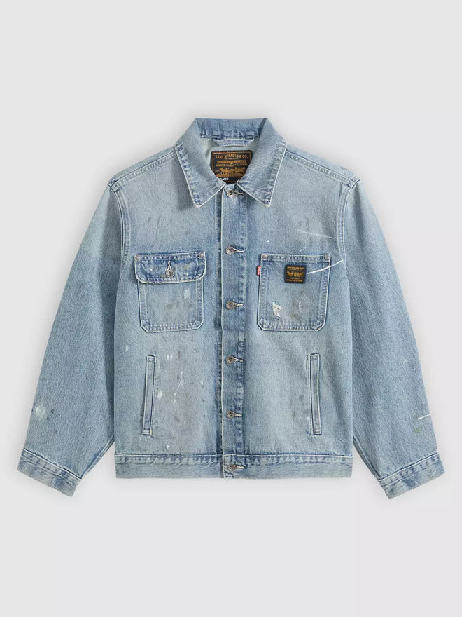 levi's® sunrise trucker 外套 | 男裝 A48200031S- Medium Indigo  – Levi's 香港