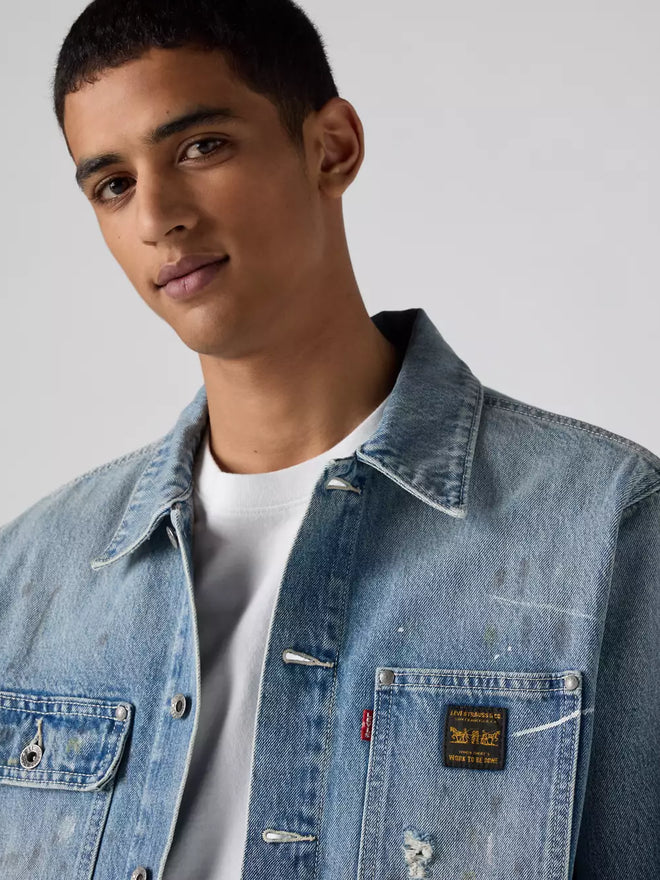 levi's® sunrise trucker 外套 | 男裝 A48200031S- Medium Indigo  – Levi's 香港