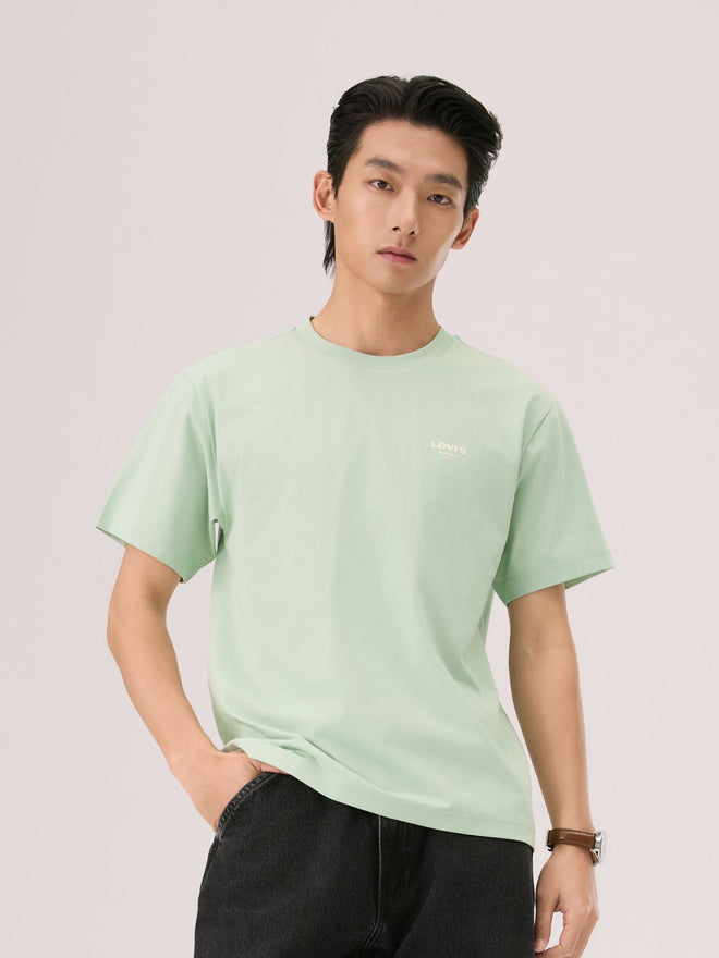  levi's® sorona® 涼感 logo 標準 t恤 | 男裝 006PV0001S- Green  – Levi's 香港