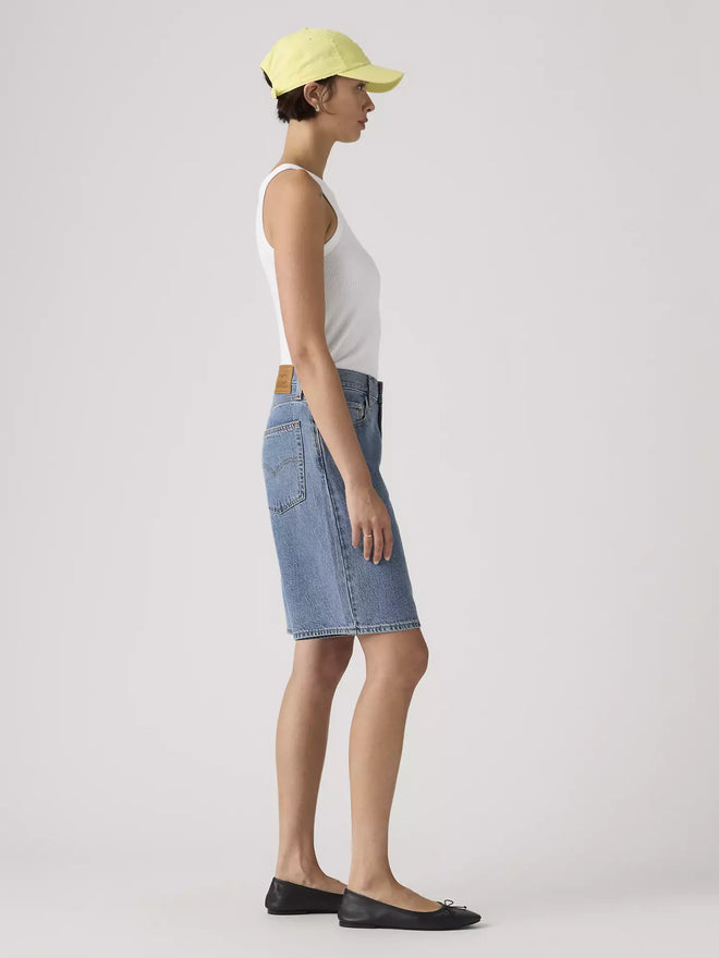 levi's® women's baggy dad 寬鬆老爹牛仔短褲 | 女裝   000MJ001625- Medium Indigo  – Levi's 香港