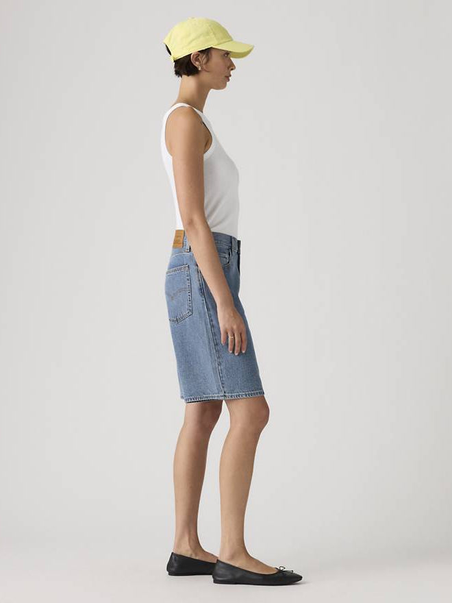 levi's® women's baggy dad 寬鬆老爹牛仔短褲 | 女裝   000MJ001625- Medium Indigo  – Levi's 香港