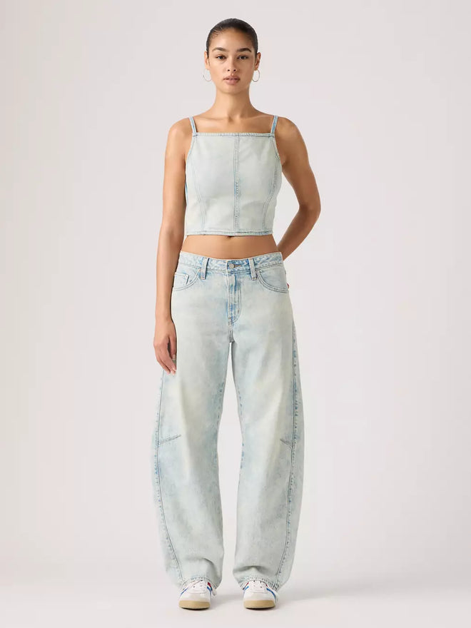 levi's® baggy dad barrel 牛仔褲 | 女裝 0039A00172430 Light Indigo  – Levi's 香港