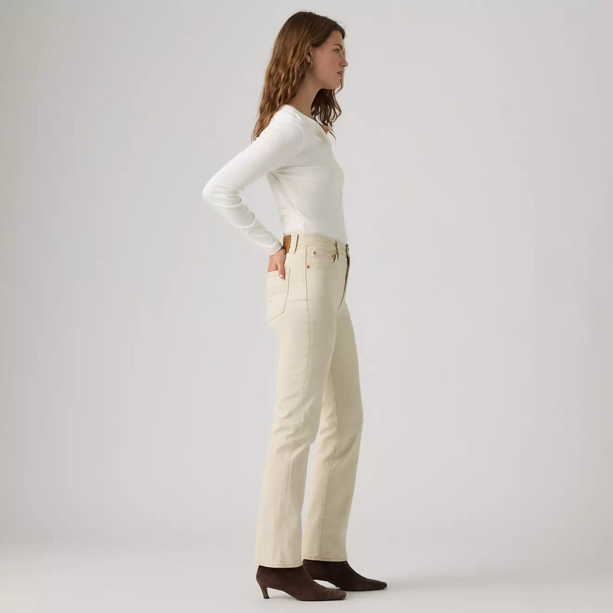 Levi's® Ribcage Slim 牛仔褲 | 女裝