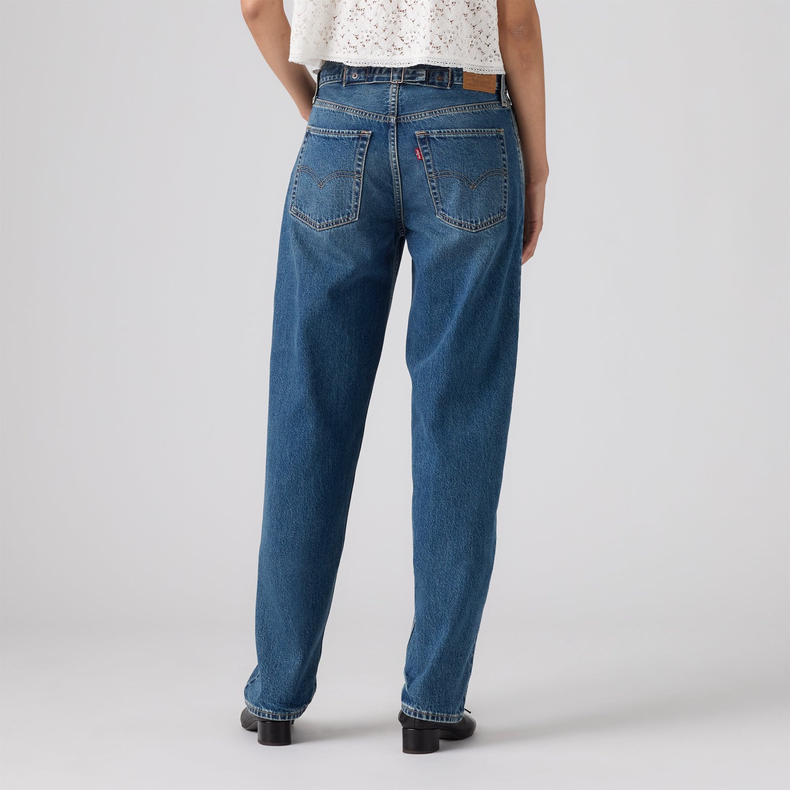 rosé朴彩英同款 levi's® 寬鬆錐形牛仔褲 | 女裝 0083N00492431 Medium Indigo – Levi's 香港