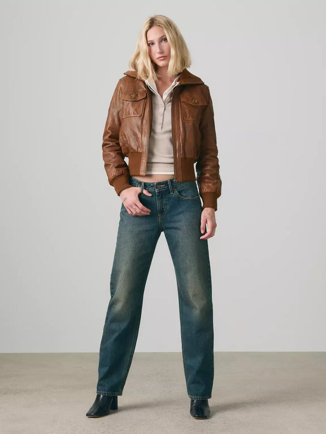 levi's® low straight 低腰直筒牛仔褲 | 女裝 0083P00092429 Blue  – Levi's 香港