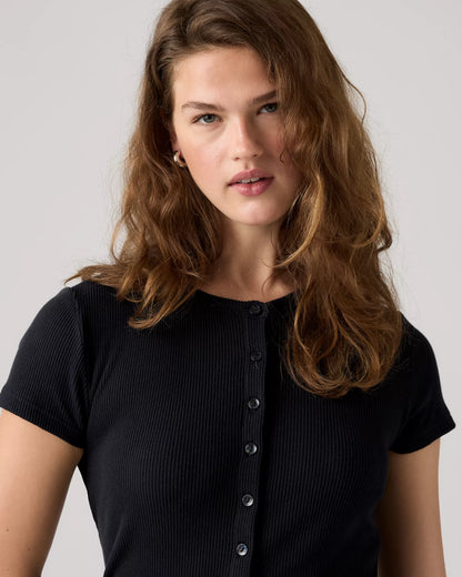 Levi's® Rory Button 短袖鈕扣上衣 | 女裝  