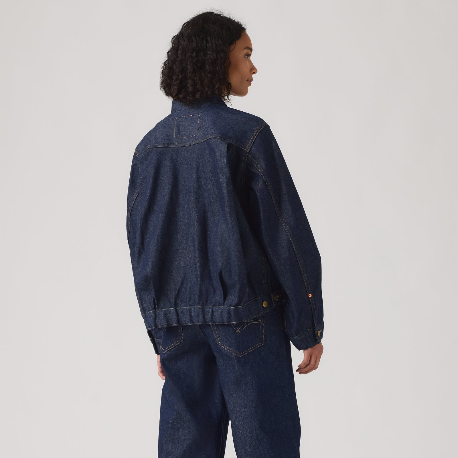 levi’s® x sacai women's blouson 外套 008BN0001M- Dark Indigo – Levi's 香港