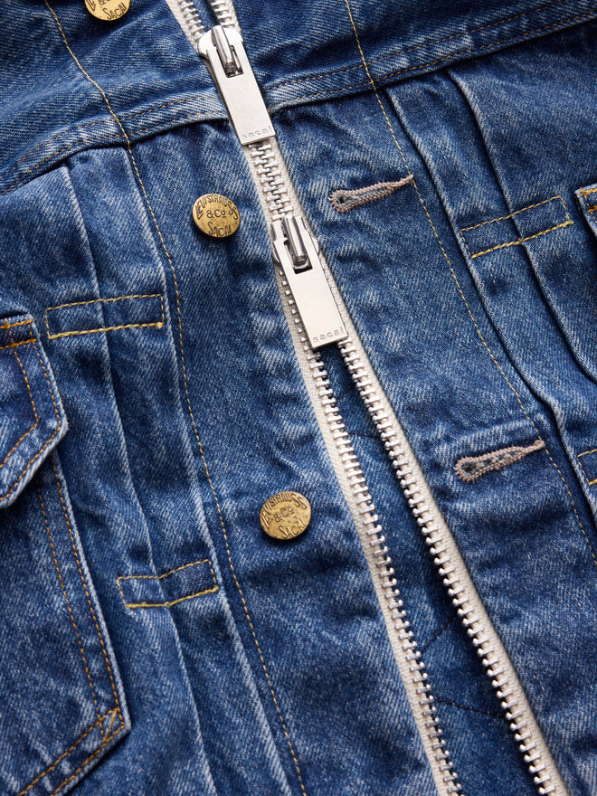 levi’s® x sacai women's blouson 外套 008BN0002M- Medium Indigo  – Levi's 香港