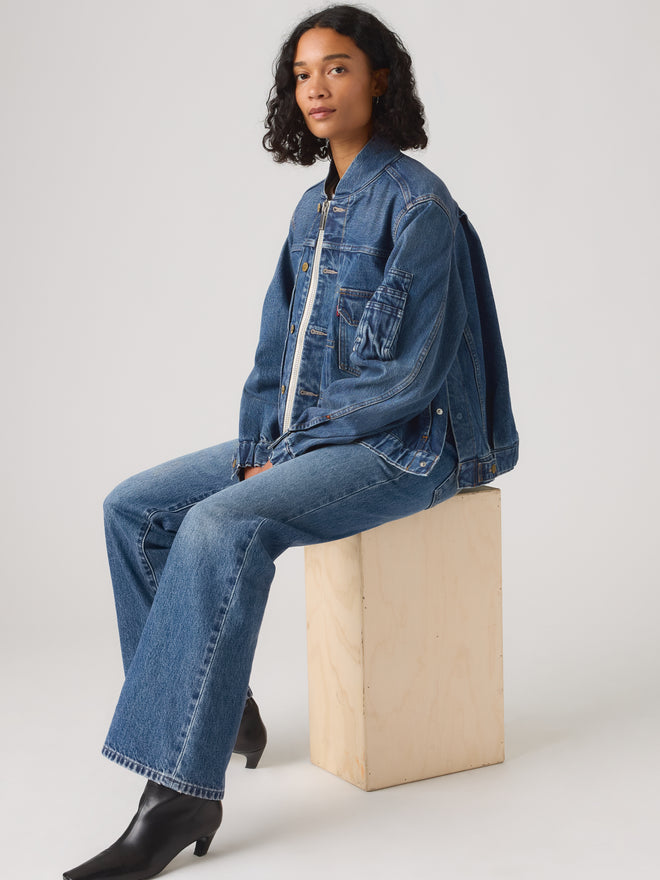 levi’s® x sacai women's blouson 外套 008BN0002M- Medium Indigo  – Levi's 香港