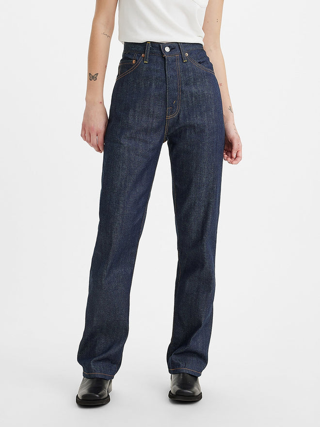 levi's® lvc®1950's 701  牛仔褲| 女裝 5070100362630 Dark Indigo Organic 701 - Dark Indigo - Flat Finish  – Levi's 香港