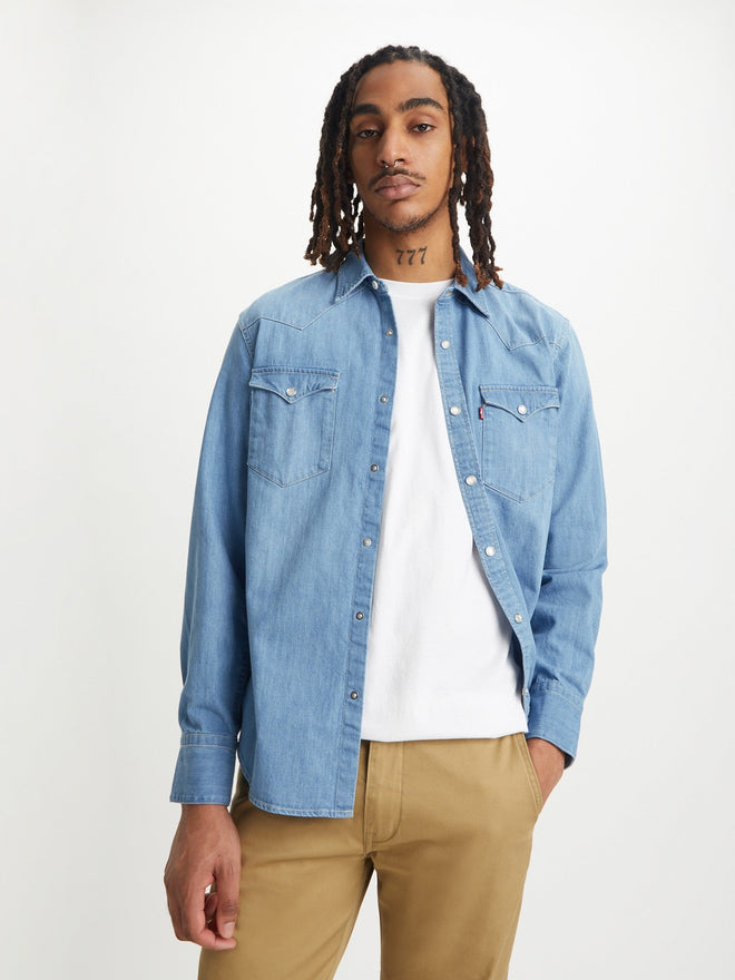 levi's® 男子西式牛仔襯衫 857440047S- Indigo Stonewash  – Levi's 香港