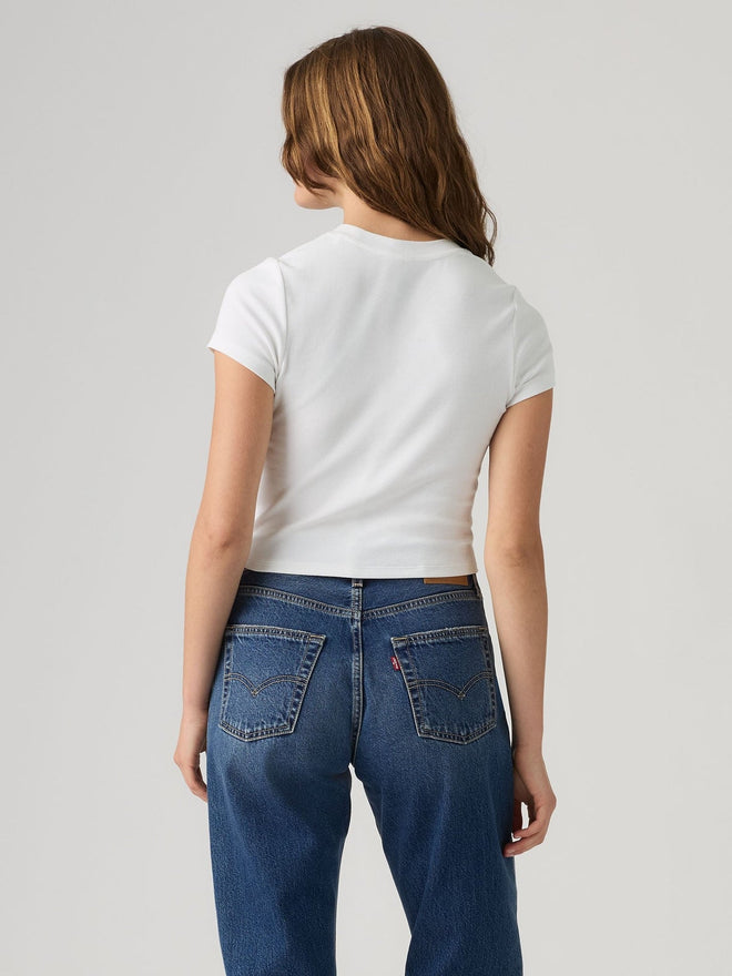 levi's® essential baby tee 基本款修身 t 恤 | 女裝   0085R0000L- White  – Levi's 香港
