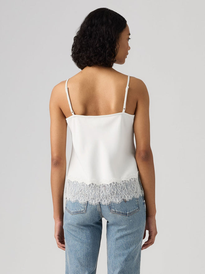 rosé朴彩英同款 lynn cami 蕾絲細肩帶上衣 | 女裝 00ATU0000XS- White  – Levi's 香港